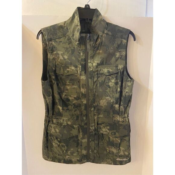 Eddie Bauer Travex Atlas 2.0 Cargo Pockets Utility vest Camouflage Small S - Picture 1 of 9